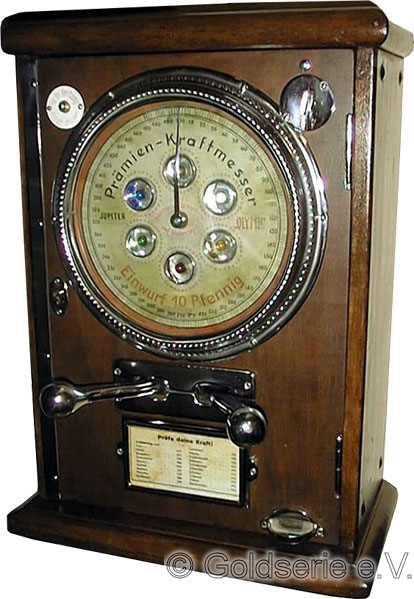 Jupiter Olymp Prämien-Kraftmesser, 1930, Hersteller unbekannt